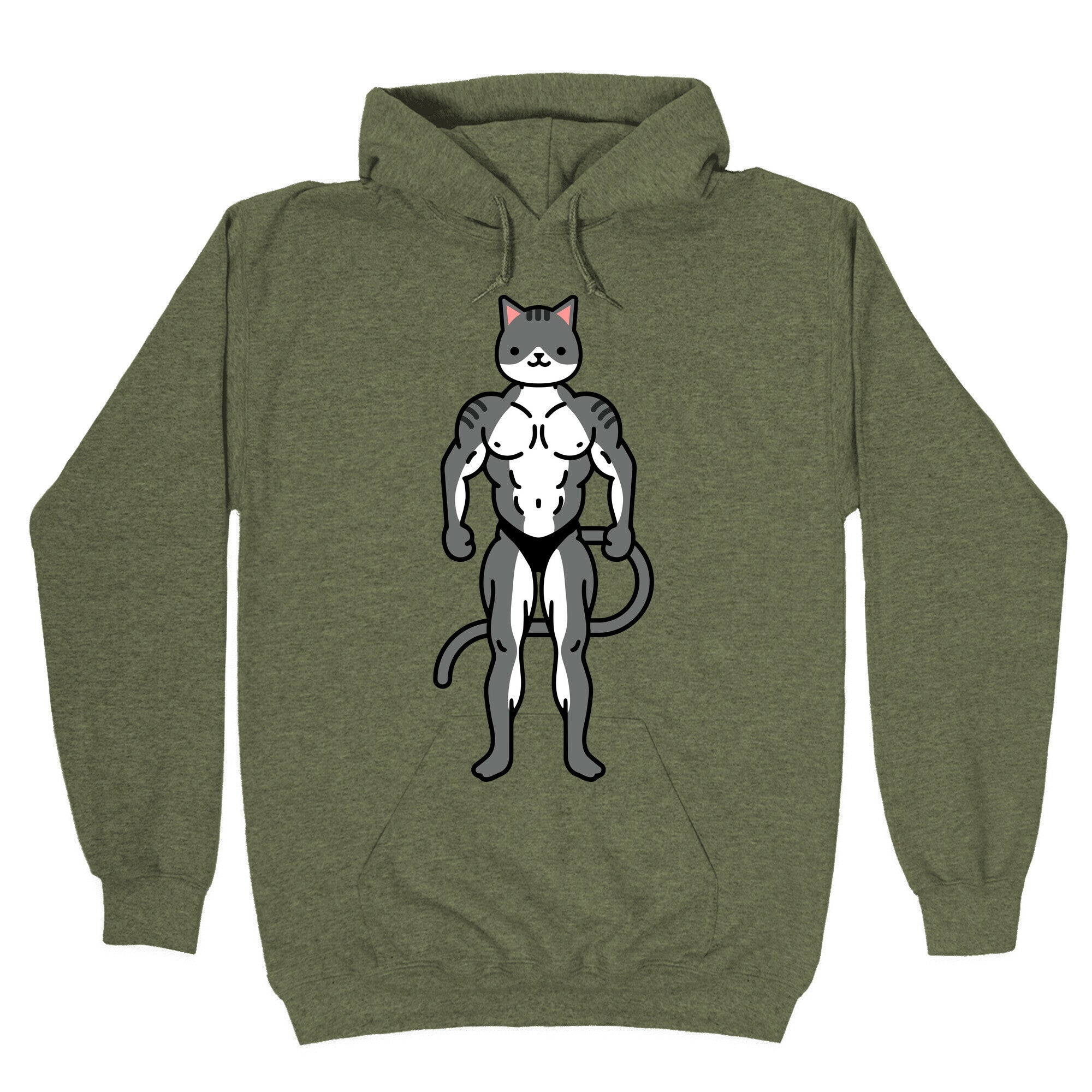 Buff Cat Grey Tabby Hoodie